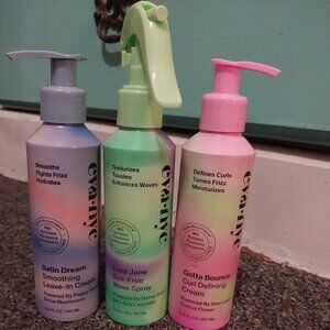 Eva NYC- Satin Dream, Lazy Jane wave spray, and Gotta Bounce curl defining cream